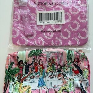 Victoria's Secret Pink Cosmetic Bag and Estée Lauder bag